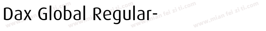 Dax Global Regular字体转换